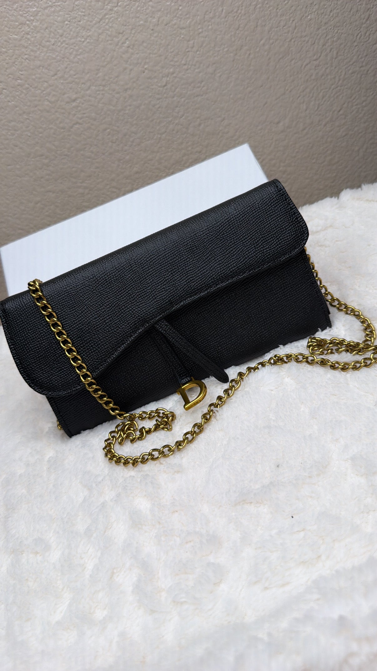 Black Dior bag