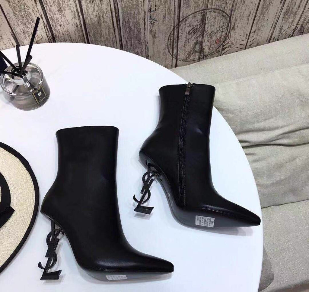 YSL boot heel