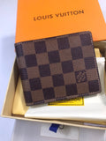 Men checkered wallet