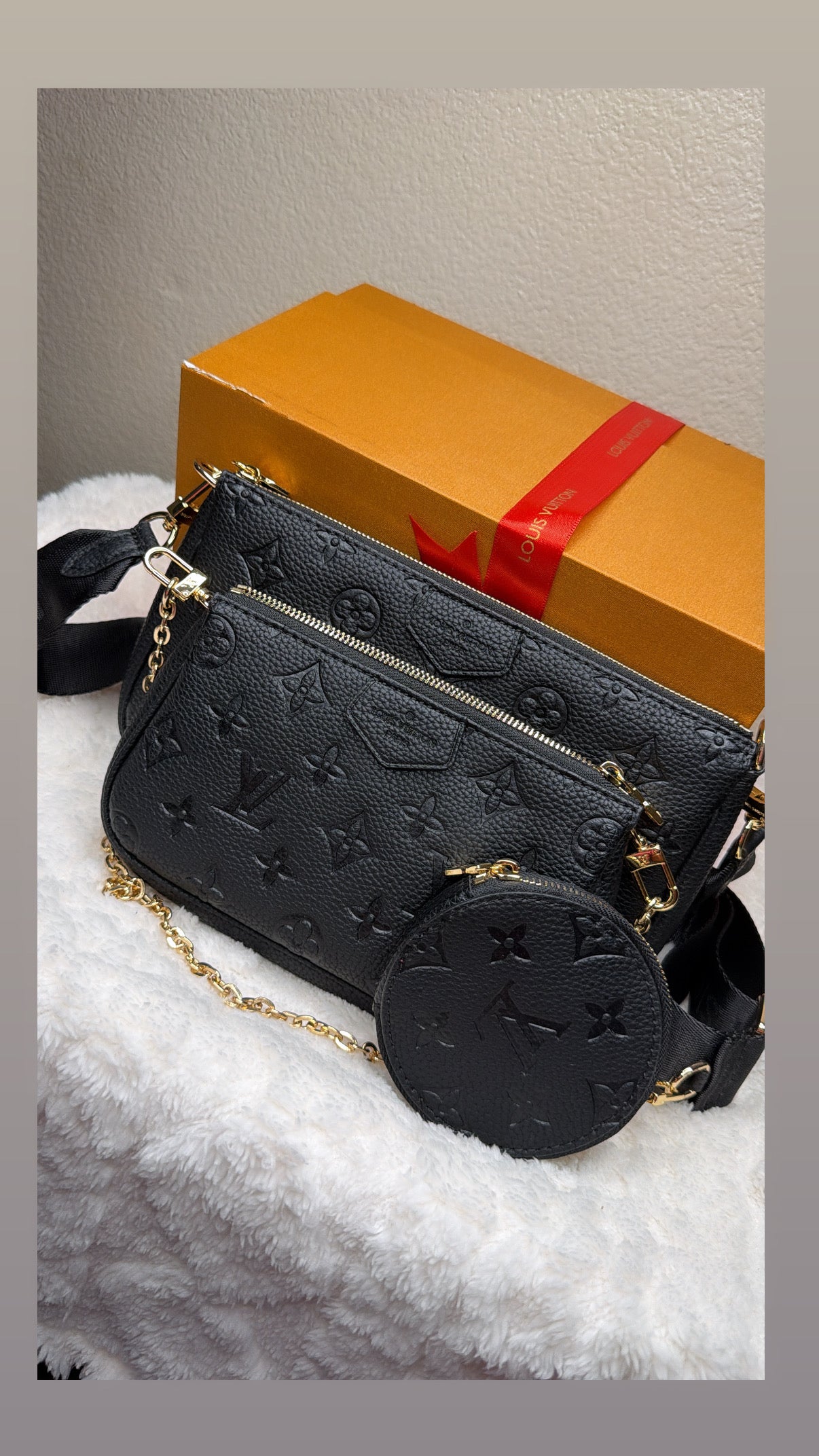 Black LV crossbody