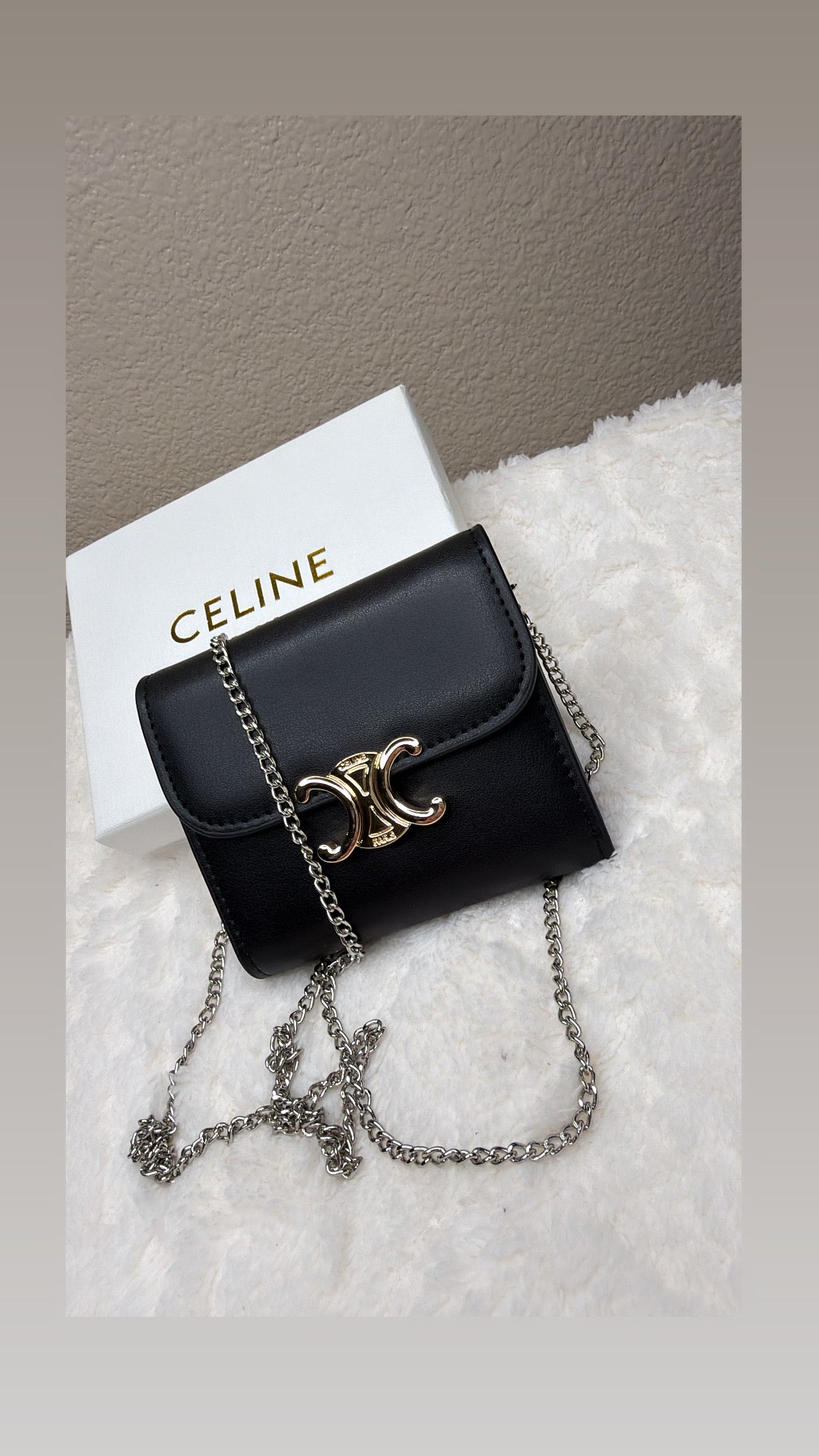 Black mini Celine