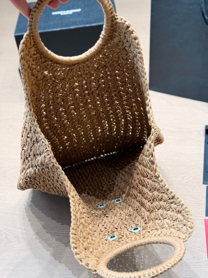 YSL Straw Tote