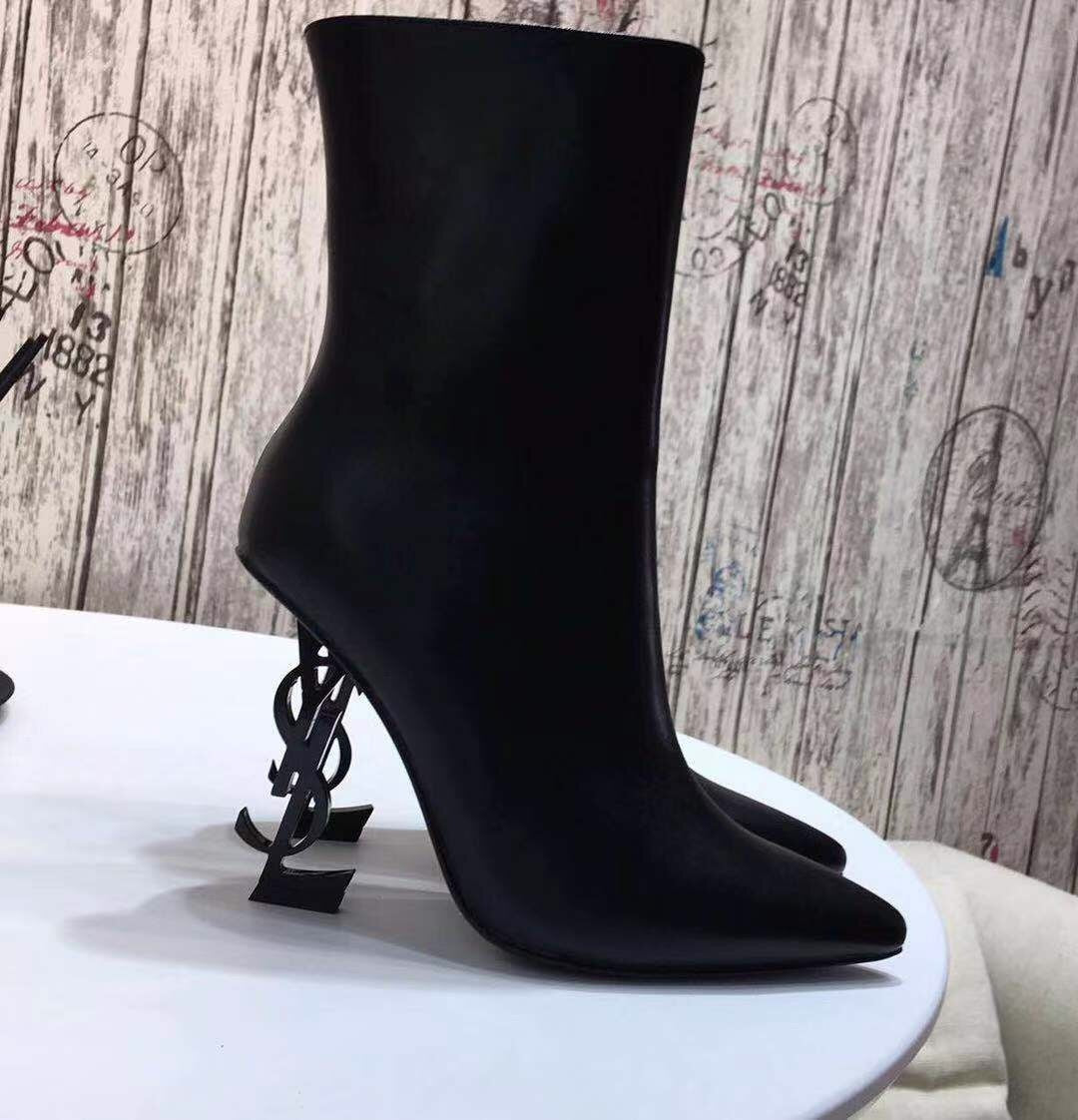 YSL boot heel