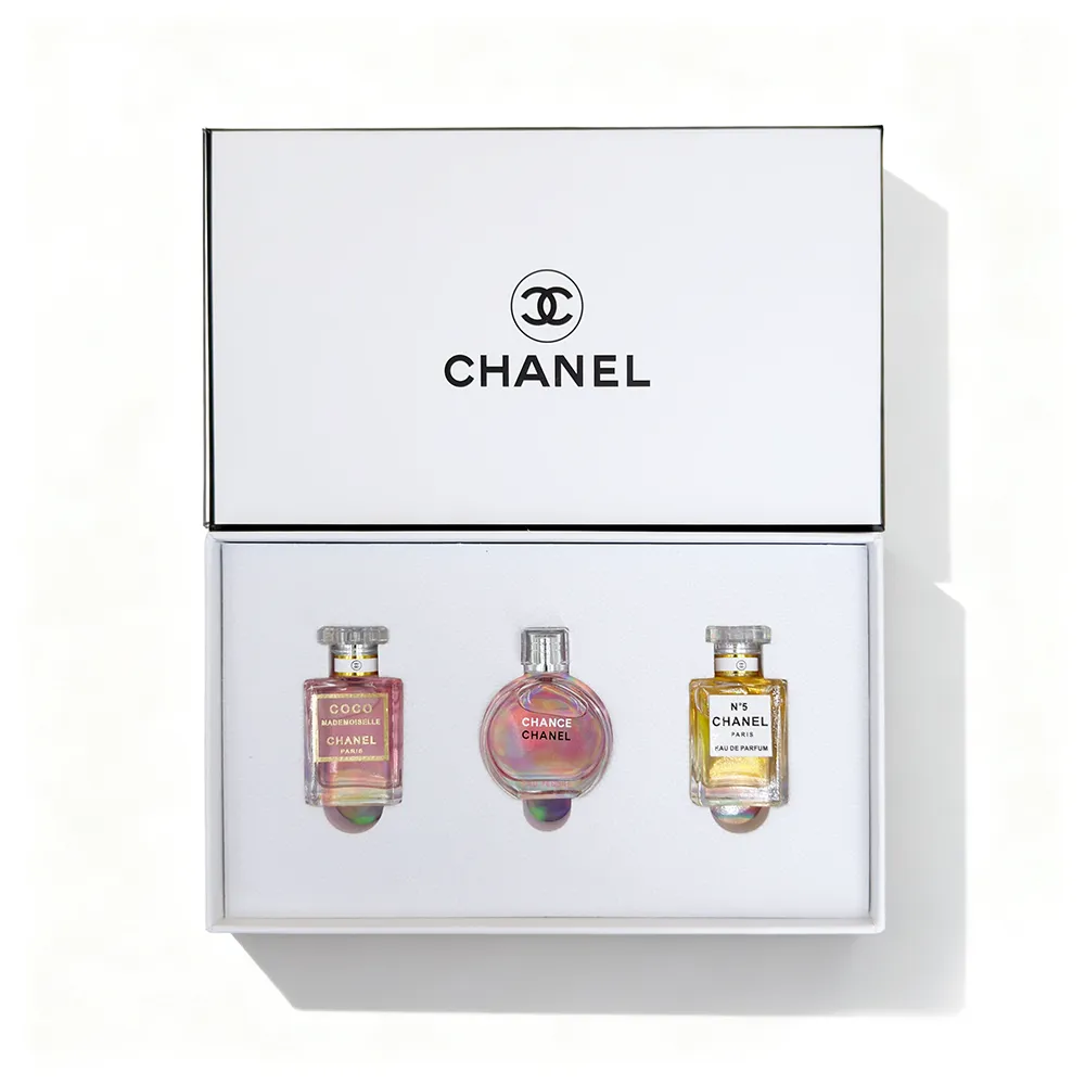 Chanel white set of three box