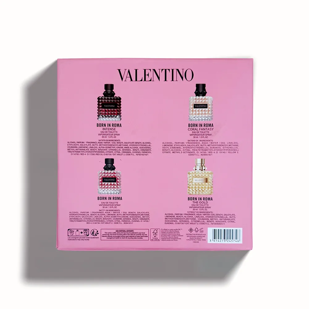 Valentino Women’s Pink Box 4-Piece Set