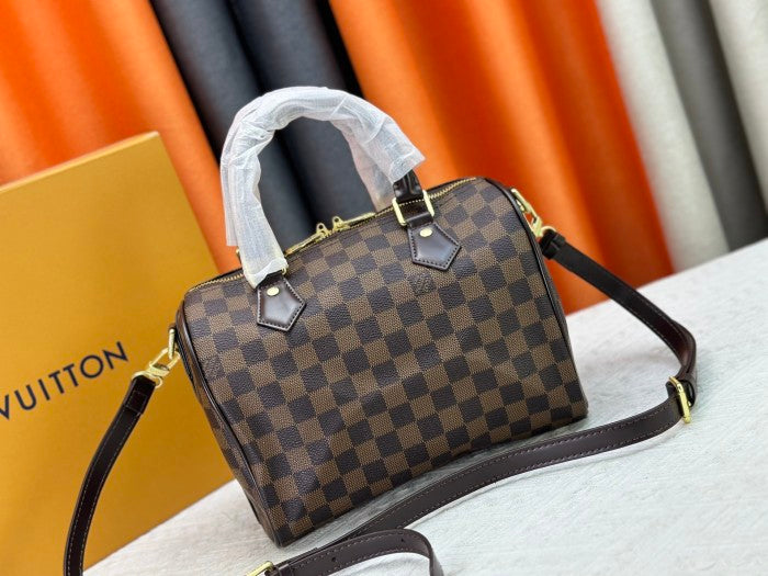 LV Speedy Brown checkered 25