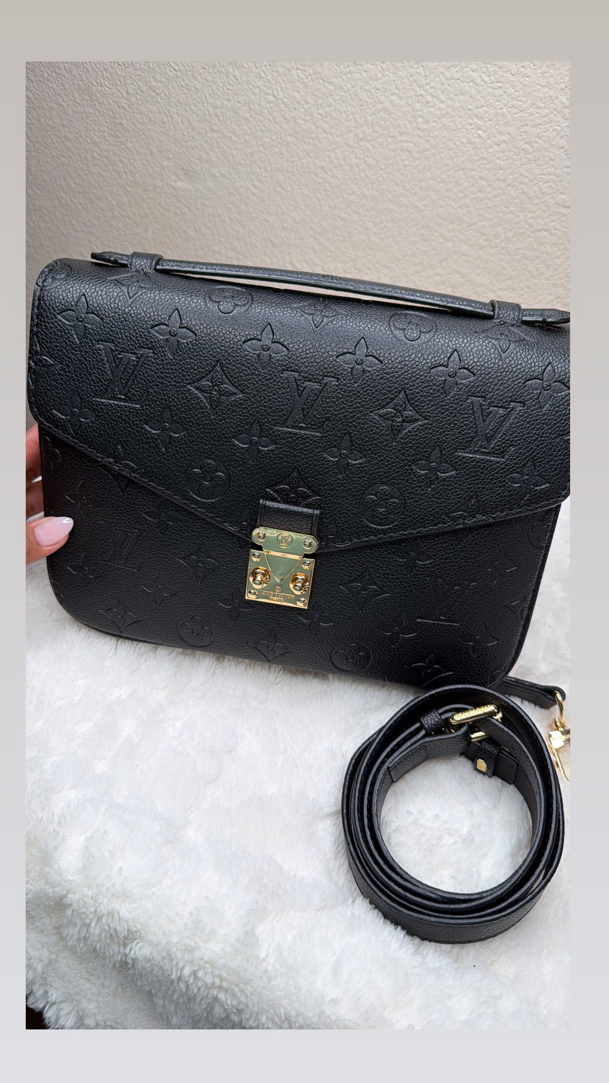Black LV crossbody
