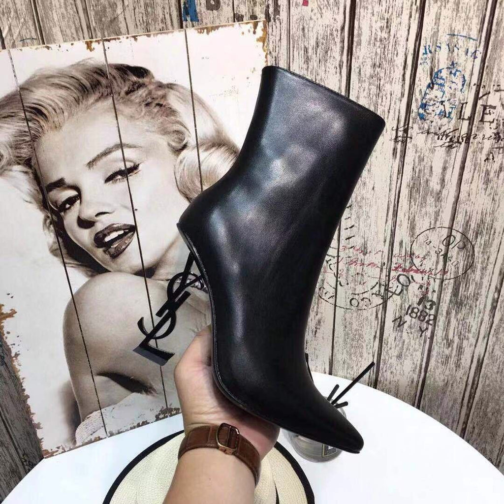 YSL boot heel
