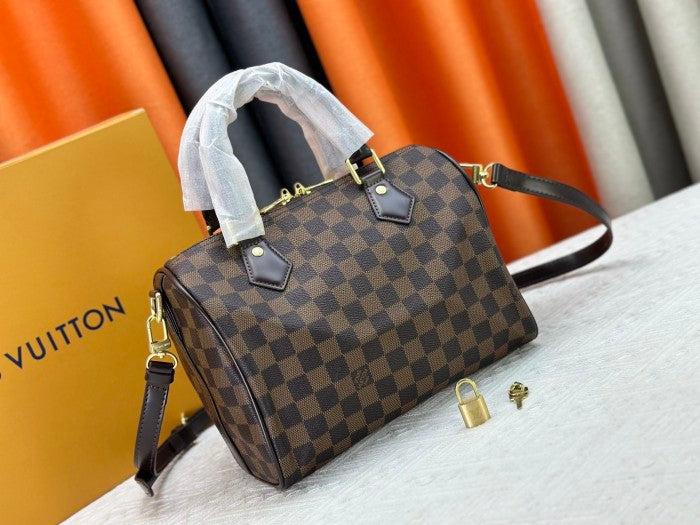 LV Speedy Brown checkered 25