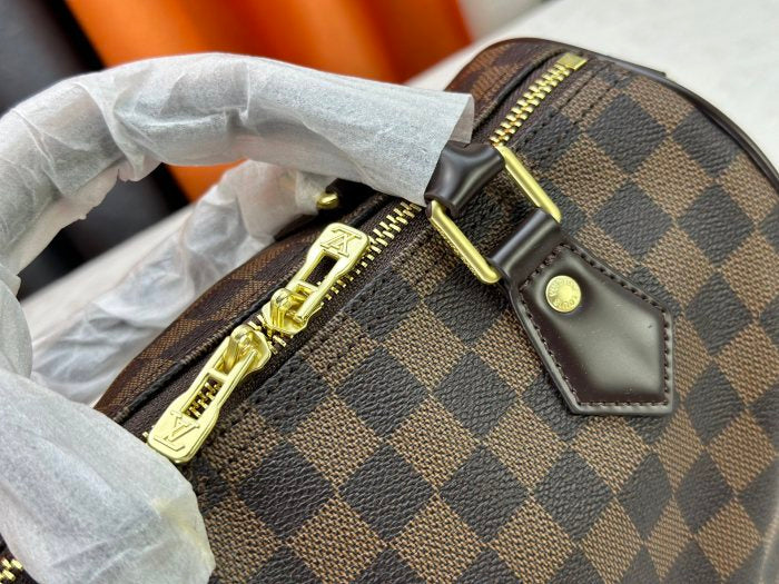 LV Speedy Brown checkered 25