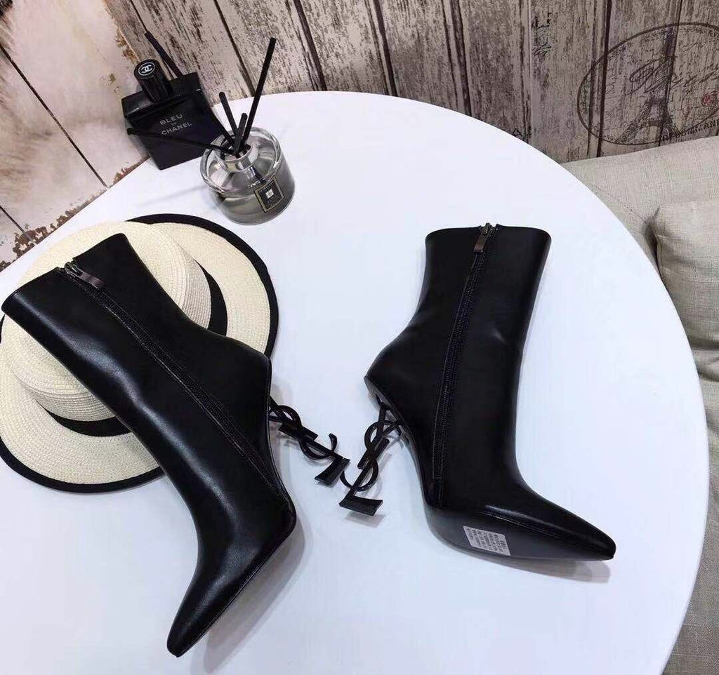 YSL boot heel