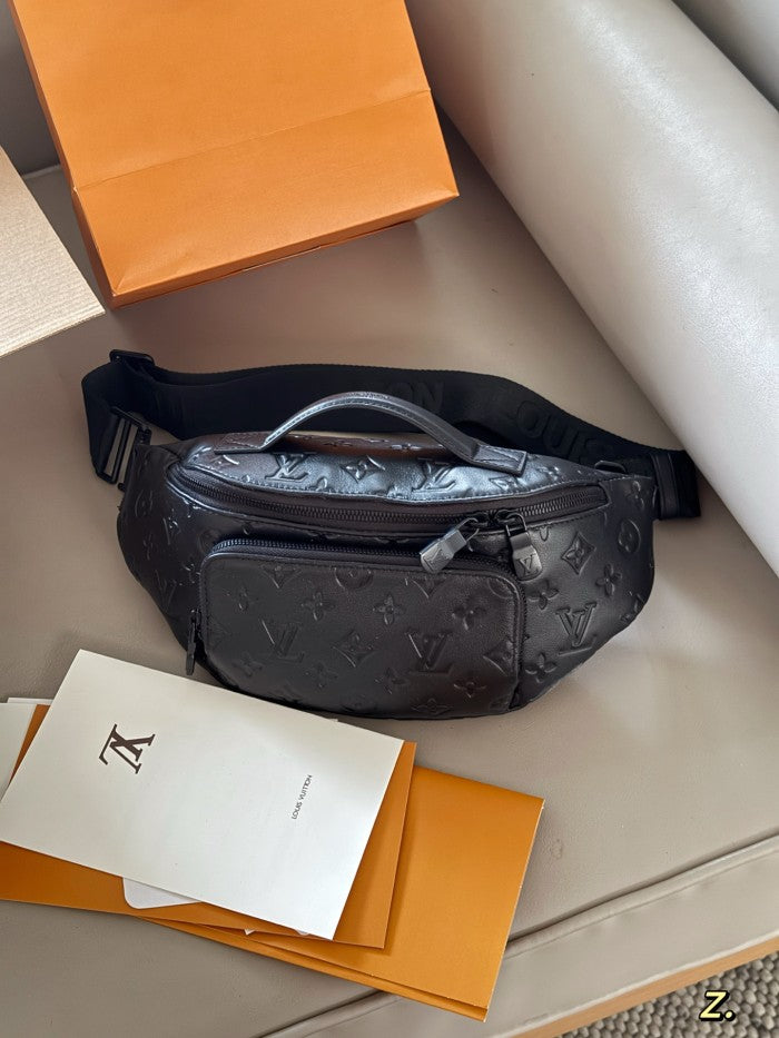 Black LV Bumbag