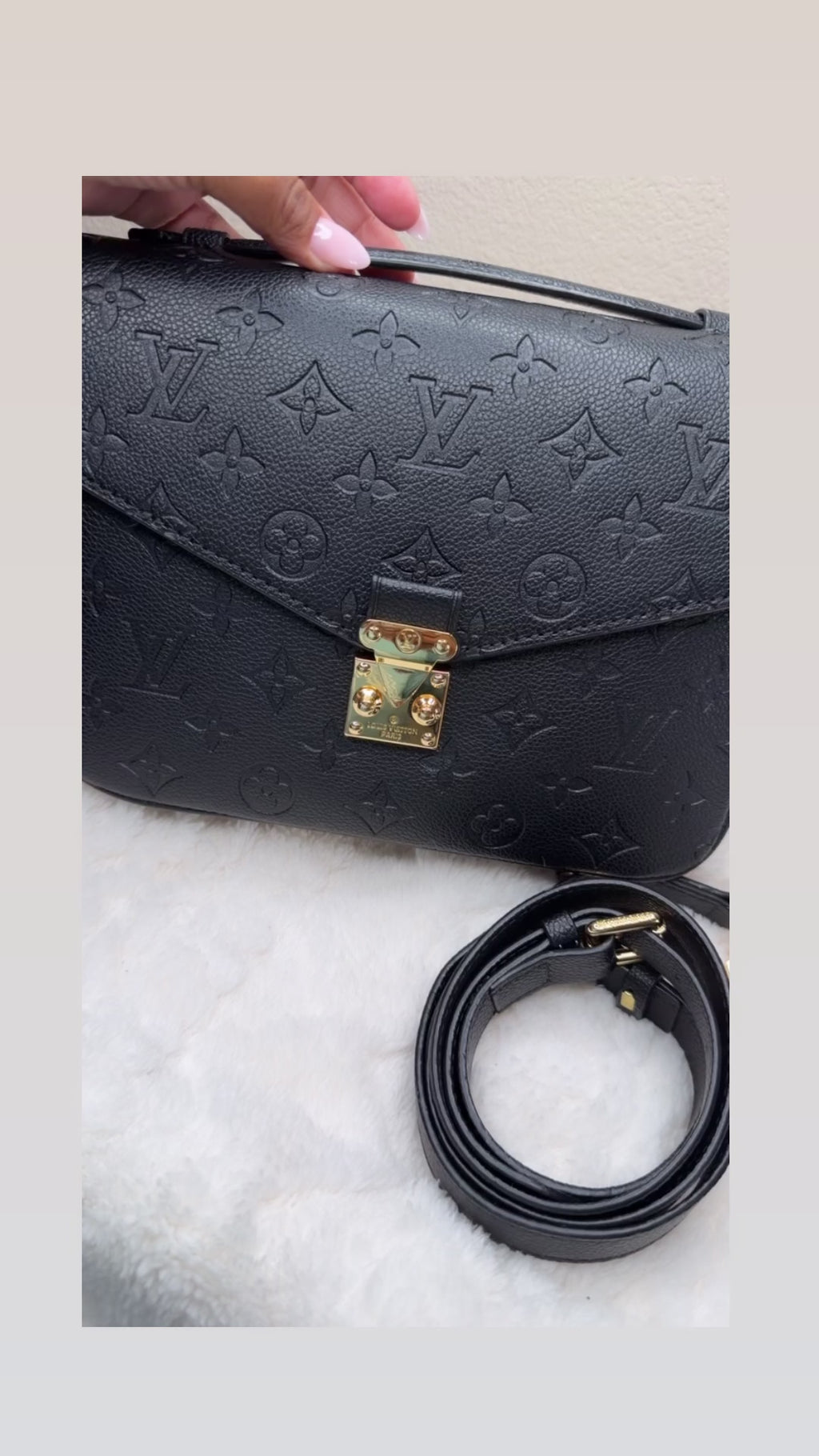 Black LV crossbody